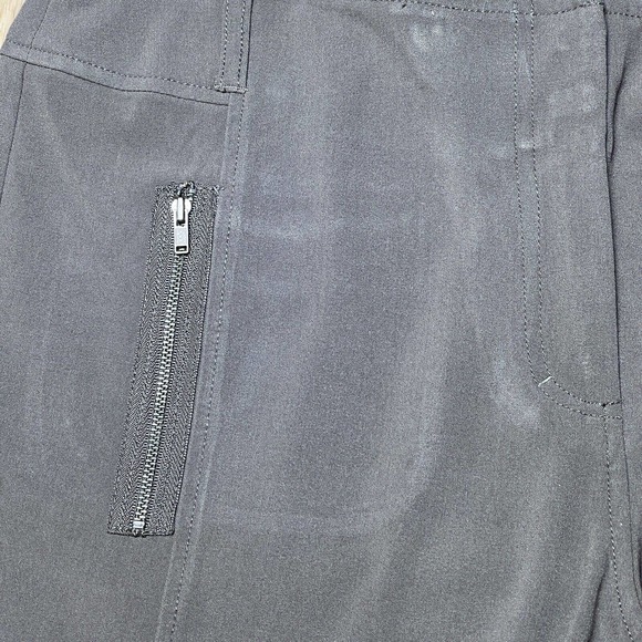 Chicos Cargo Convertible Pants Womens 1.5 Green Hiking Outdoor Roll Tab Capri - Picture 7 of 14